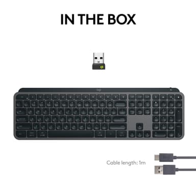Logitech MX Keys S trådløst tastatur (grafitt)
