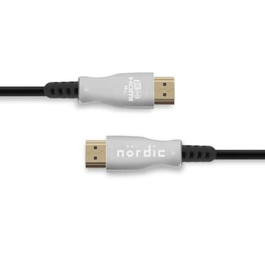 NÖRDIC 5m aktiv AOC optisk fiberkabel HDMI 2.1 8K 60Hz 4K 120Hz 48Gbps Dynamic HDR, eARC, VRR kompatibel med RTX 3080 3090