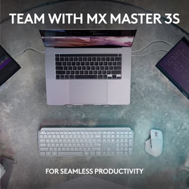 Logitech MX Keys S trådløst tastatur (lys grå)
