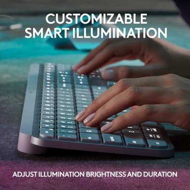 Logitech MX Keys S trådløst tastatur (lys grå)