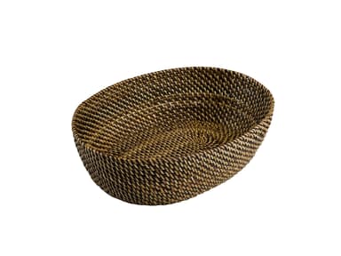 Bastian Bread basket oval 24.5 x 18 cm Light/Dark brown