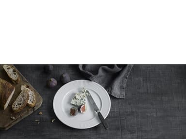 Pillivuyt Plissé plate flat Dia 28 cm White