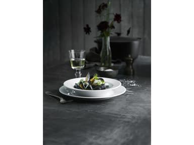 Pillivuyt Sancerre plate deep Dia 22 cm White