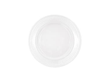 Pillivuyt Plissé plate flat Dia 22 cm White