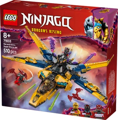 LEGO Ninjago Ras og Arins superraske stormjager 71833