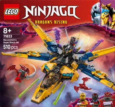 LEGO Ninjago Ras og Arins superraske stormjager 71833