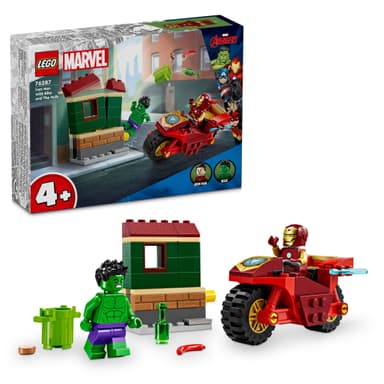 LEGO Super Heroes Iron Man med motorsykkel og Hulken 76287