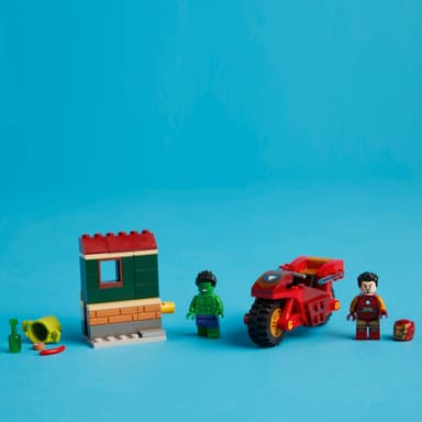 LEGO Super Heroes Iron Man med motorsykkel og Hulken 76287
