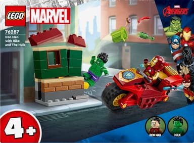 LEGO Super Heroes Iron Man med motorsykkel og Hulken 76287