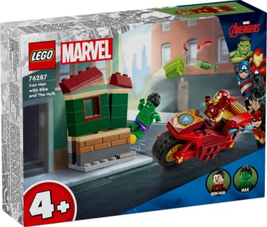 LEGO Super Heroes Iron Man med motorsykkel og Hulken 76287