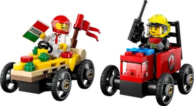 LEGO City Billøp mellom pizzabil og brannbil 60458
