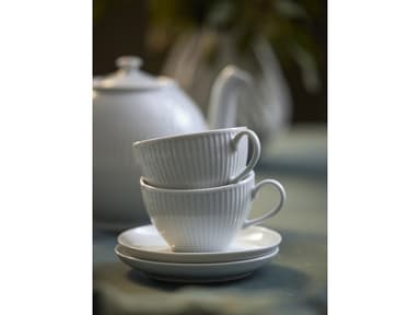 Pillivuyt Plissé Saucer Dia 14 cm 18 cl White