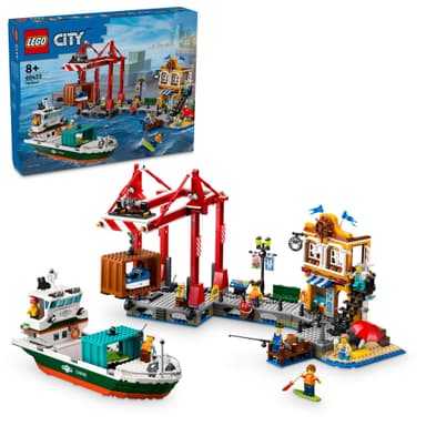 LEGO City Havneområde med lasteskip 60422