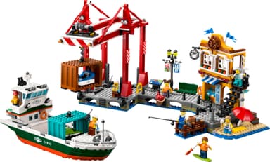 LEGO City Havneområde med lasteskip 60422