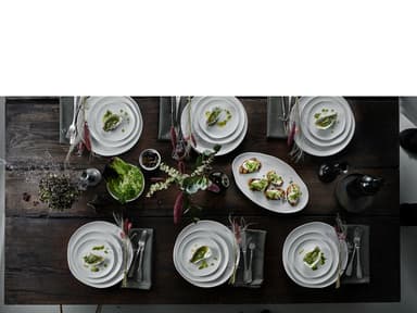 Pillivuyt Boulogne plate flat Dia 16,5 cm White