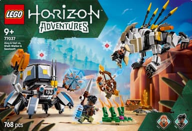 LEGO Horizon Aloy og Varl mot skallvandrer og sagtann 77037