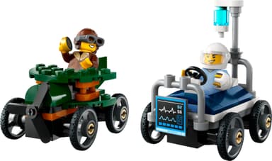 LEGO City Racerbilpakke flybil mot sykesengbil 60459