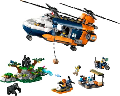 LEGO City Jungelutforskerens helikopter-baseleir 60437