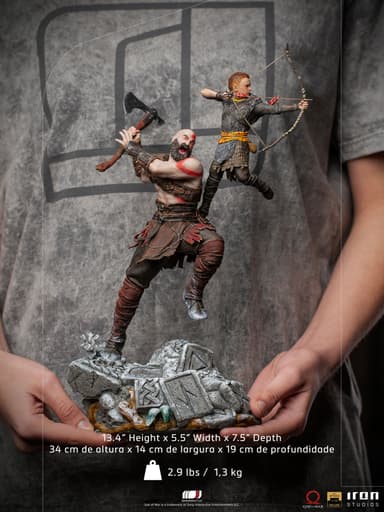 Iron Studios God of War actionfigur (Kratos & Atreus)
