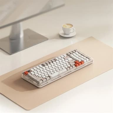 MIIIW Z980 ProMax trådløst mekanisk tastatur med RGB-belysning - kaffe