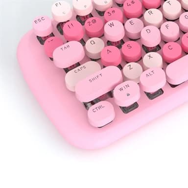 Mofii Candy M mekanisk tastatur med bakgrunnsbelysning og 84 taster - Rosa