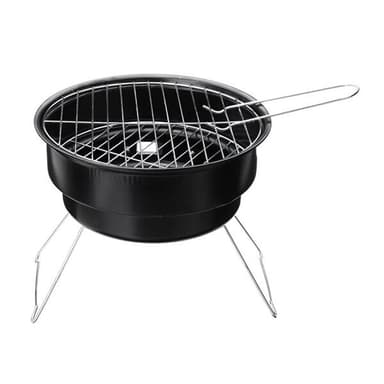 Liten og kraftig bærbar grill - perfekt for piknik og camping!