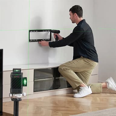 HOTO 3D-krysslaser med 360° projeksjon og automatisk nivellering