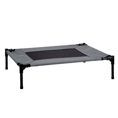 Hundeseng med Ben - Medium, Hevet Design for Bedre Komfort, 63,5 x 81 x 17 cm
