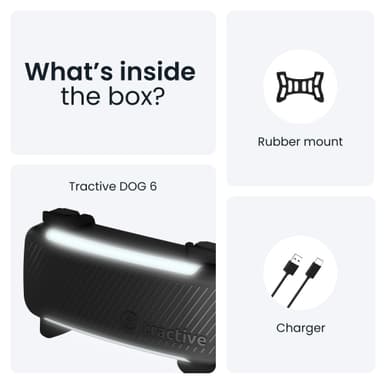 Tractive Dog 6 GPS sporer (sort)