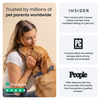 Tractive Dog 6 GPS sporer (sort)