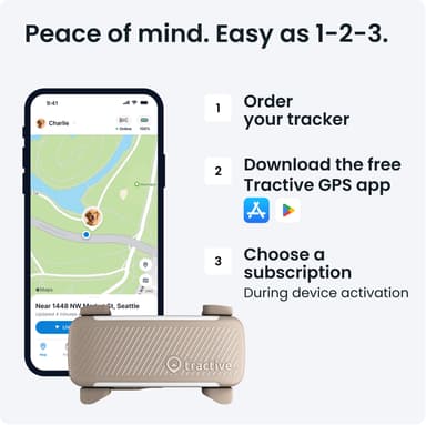 Tractive Dog 6 GPS sporer (brun)