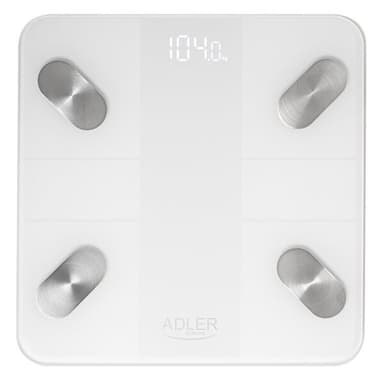 Smart badevekt med 18 helseanalyser og Tuya-app - Hvit