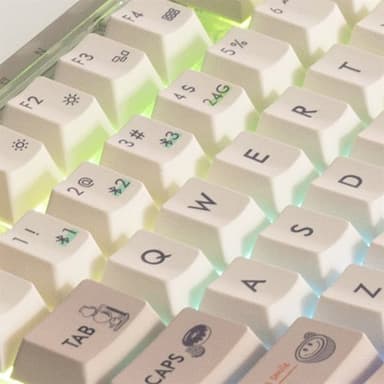 MIIIW Z980 ProMax trådløst mekanisk tastatur med RGB-belysning - kaffe