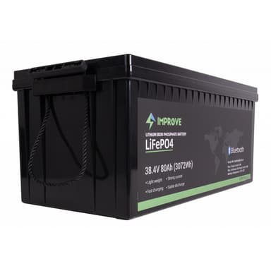 IMPROVE Bluetooth Lithium Batteri 36V 80Ah (LiFePO4) BMS 80A