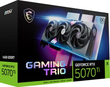 MSI GeForce RTX 5070 Ti 16G GAMING TRIO OC PLUS grafikk (16 GB GDDR7)
