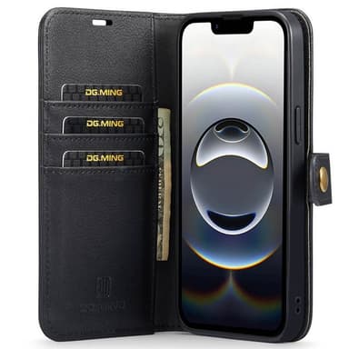 Mobil lommebok DG-Ming 2i1 iPhone 16e - Svart
