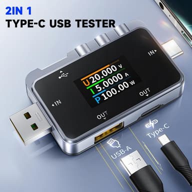 FNIRSI FNAC-28 USB-tester for nøyaktig strøm- og spenningsmåling