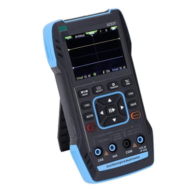 FNIRSI 2C53TH 3 i 1 oscilloskop, multimeter og signalgenerator 2,8"" LCD-skjerm for perfekt bildekvalitet