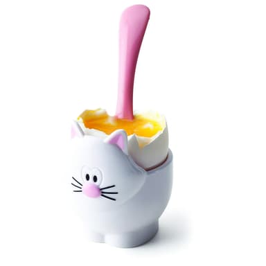 Eggekopp med skje ""Meow""