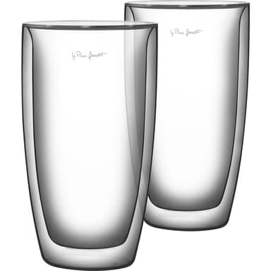 LAMART Latteglass 2-pakning, 380 ml, dobbeltveggs borosilikatglass