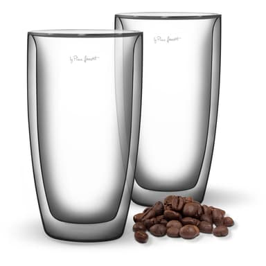 LAMART Latteglass 2-pakning, 380 ml, dobbeltveggs borosilikatglass
