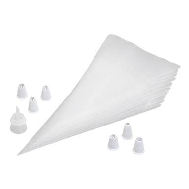 Tala Sprøytesett, 10 store 30 cm Doble Sprøyteposer med 6 tipper