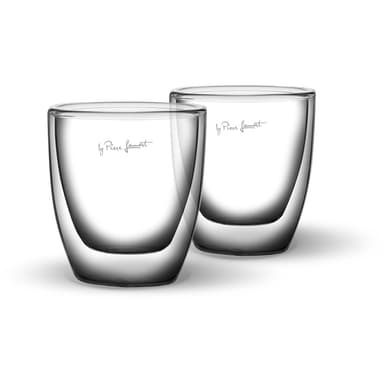LAMART Latteglass 2-pakning, 80 ml, dobbeltveggs borosilikatglass