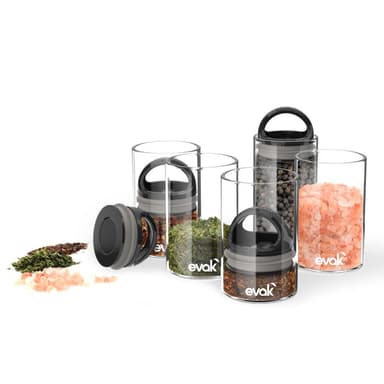 Prepara Oppbevaringskrukke EVAK Mini Black