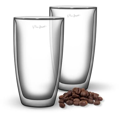 LAMART Latteglass 2-pakning, 230 ml, dobbeltveggs borosilikatglass