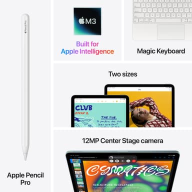 iPad Air 13 M3 256GB WiFi + Cellular (Blå)