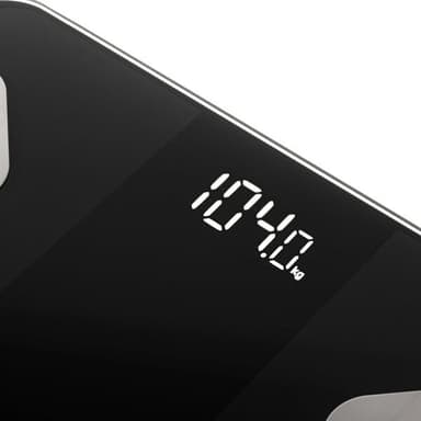 Smart badevekt med 18 helseanalyser og Tuya-app - Svart