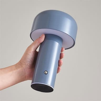 Batteridrevet LED-bordlampe - Grå, oppladbar