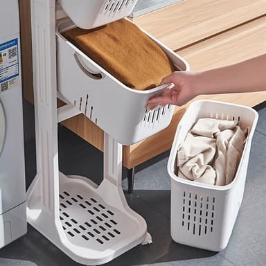 Skittentøysvogn med 2 Kurver – Smart Design for Vaskerom
