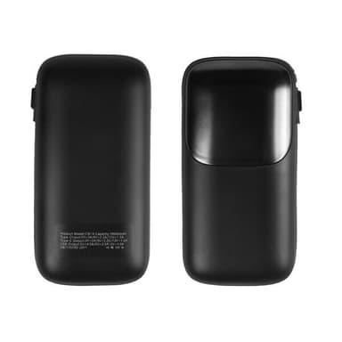 Mini powerbank 10000 mAh med hurtiglading og høy kapasitet
